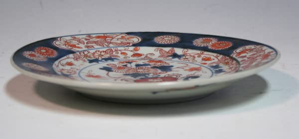 Amazon.co.jp: *華**古伊万里/色絵花籠文七寸皿/江戸時代(食器
